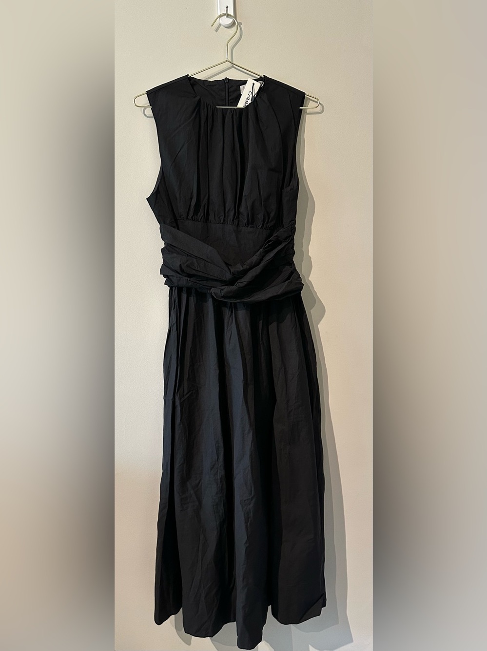 Commense Ruched Waist Maxi Dress in Black size Large. New with tag. - Picture 2 of 8
